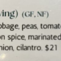 Ingredients   at Au Lac - DTLA in Los Angeles