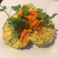 raw curried rice  at Au Lac - DTLA in Los Angeles