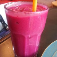 beet berry smoothie at World Peace Cafe in Baltimore