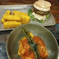pasta & burger at Vege Rama in West End