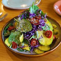 Raw Zucchini Tagliatelle at Vege Rama in West End