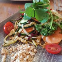 Raw pad thai at Vege Rama in West End