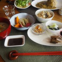 Both vege lunch options at Natural Food Store Farm in Fukuoka