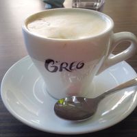 Coffee cup at Greg Cafe - Gan Ha'Ir in Tel Aviv