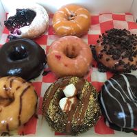 some of the vegan donuts in the menu at Broad  Street Dough Co in Oakhurst