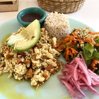 tofu scramble  at Co.ConAmor in Tulum