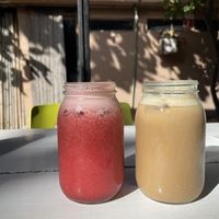 i think the love juice? and iced coffee that was unbelievable   at Co.ConAmor in Tulum