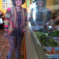 One happy vegan at Salad Farm in West Los Angeles