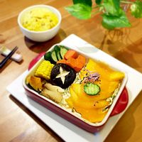 Seasonal main dish - mango & roast vegetables (summer only)  at Rice Revolution 呷米蔬食 - Gā Mǐ Shū Shí in Taipei