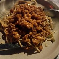 pasta with beans and soy at O Lugar do Capitao in Viseu