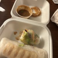 Tofu rolls-hunger took over   at Lilly's Cafe in New Orleans