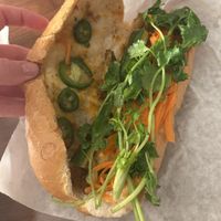 Lemongrass tofu banh-mi  at Lilly's Cafe in New Orleans