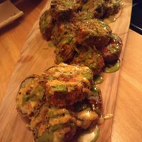 Fried fake wagyuu at Sushi Momo in Montreal