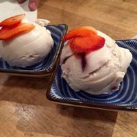 Ice cream.  at Sushi Momo in Montreal