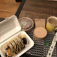 The best takeout in the city by far.   at Sushi Momo in Montreal