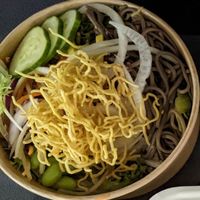 Soba ramen salad (takeaway) at Sushi Momo in Montreal