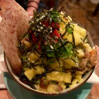 poutine Sushi.  at Sushi Momo in Montreal