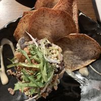 Mushroom tartare   at Sushi Momo in Montreal