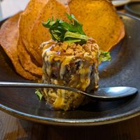 Mushroom tartare at Sushi Momo in Montreal