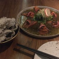 Tiradito (Salmon sashimi) at Sushi Momo in Montreal