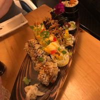 sushi sampler at Sushi Momo in Montreal