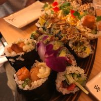 sushi sampler- gorgeous and unbelievably good! at Sushi Momo in Montreal