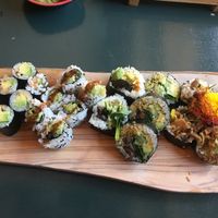 Popeye and friends at Sushi Momo in Montreal