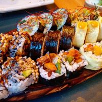 Sushi selection of the 4 course menu for two at Sushi Momo in Montreal