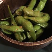 Edamame at Sushi Momo in Montreal