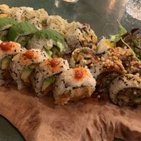 Vegan sushi assortment  at Sushi Momo in Montreal