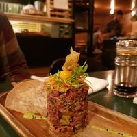 Beetroot tartare, impressive!! at Sushi Momo in Montreal