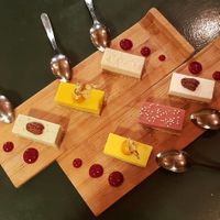 scrumptious cheesecakes, 6 different flavours at Sushi Momo in Montreal