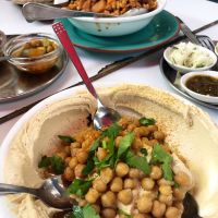 Yumm Friday lunch at Micha’s today at Etzel Micha - Micha's Humus in Tel Aviv