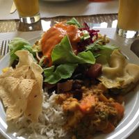 Main dish at Gengibre E Canela in Faro