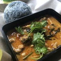 red thai curry and rice $5.50 👍🏻👍🏻 at iVege 爱心素 in Central Singapore