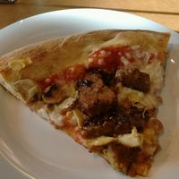 tempeh mushroom artichoke slice at Mellow Mushroom in Pensacola