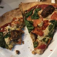 Vegan cheese and tempeh—incredible!! at Mellow Mushroom in Pensacola