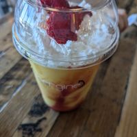 Passion fruit smoothie at Aubergine and Company in Orem