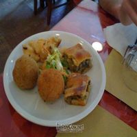 Some appetizers at Un Punto Macrobiotico in Rome