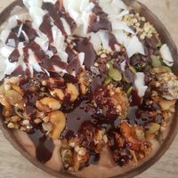 Snickers smoothie bowl at Heal.Thy Self Co in Yarraville