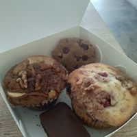 Muffins, brownie and choc chip cookie at Heal.Thy Self Co in Yarraville