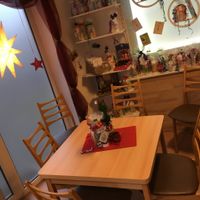 inside dining table (only one inside) at Veganatural in Giessen