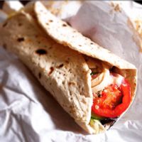 vegan wrap w/ hemp seeds at Veganatural in Giessen