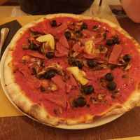 Pizza vegan capricciosa at Origano Trevi in Rome