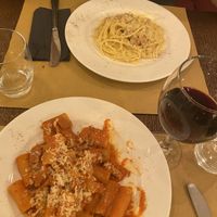 Carbonara e Amatriciana  at Origano Trevi in Rome