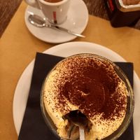 Tiramisu and espresso at Origano Trevi in Rome