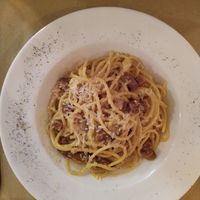 Vegan Carbonara at Origano Trevi in Rome