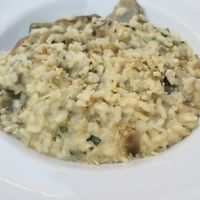 Artichoke risotto at Origano Trevi in Rome