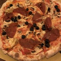 vegan capricciosa and vegan carbonara  at Origano Trevi in Rome