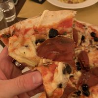 vegan capricciosa  at Origano Trevi in Rome